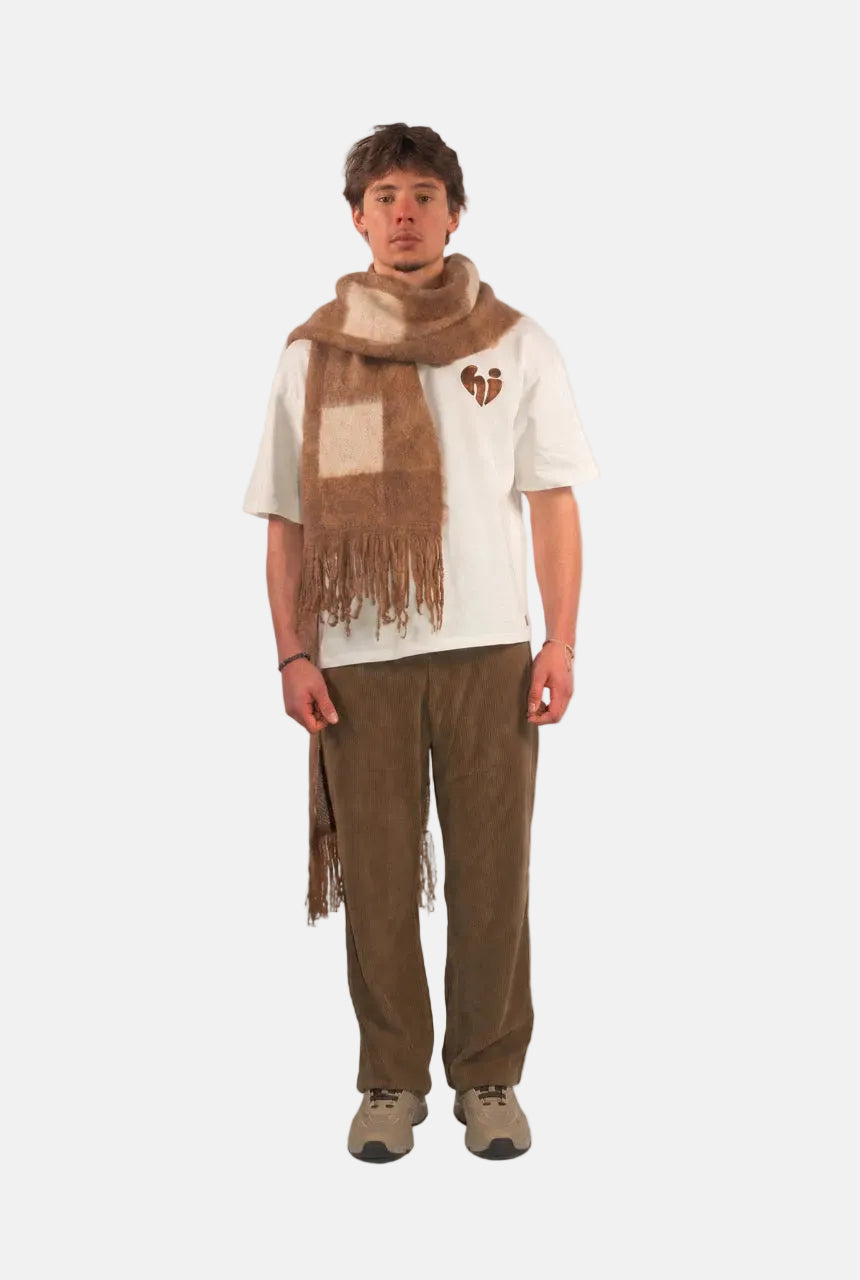 Plaid Fringe Scarf