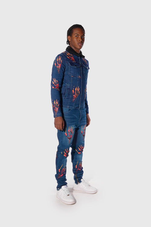 Jahknow War Memory Denim Jacket - The Hideout Clothing