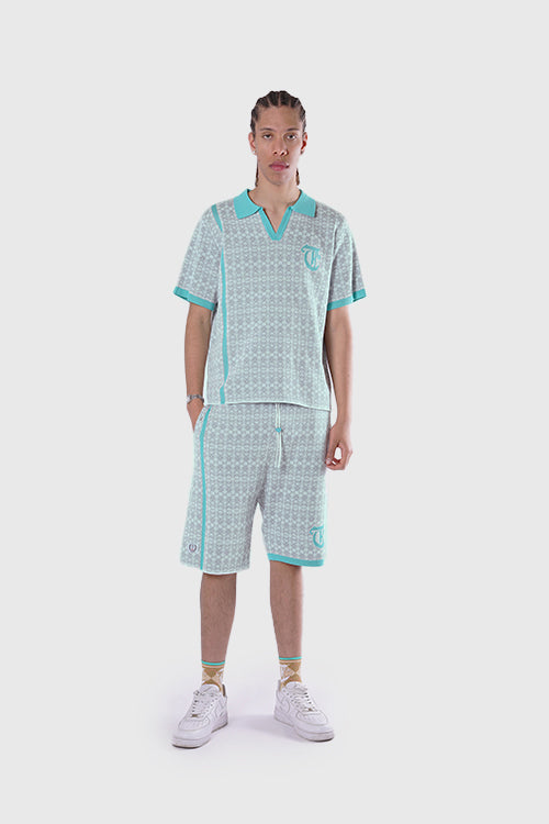 Polo all'uncinetto senza bottoni Racket Club