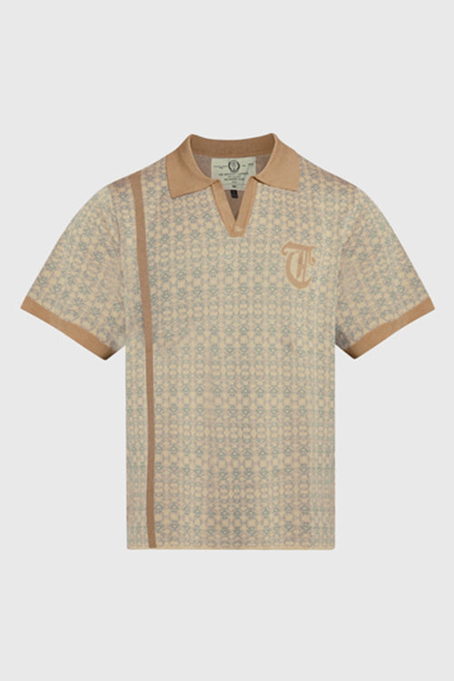 The Hideout Clothing - Racket Club Buttonless Crochet Polo