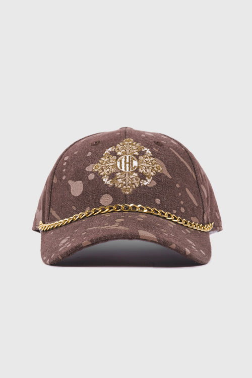 The Hideout Clothing - Baroque Flower Denim Dad Cap