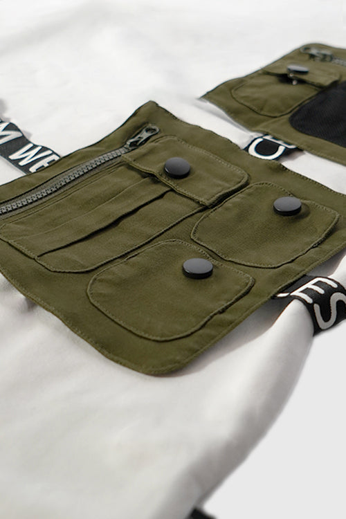 Blossom Utility Side Bag Tee - The Hideout Clothing