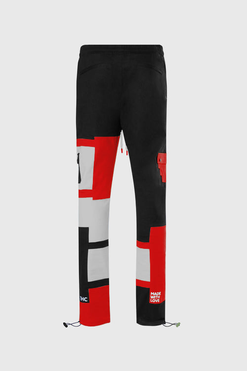 The Hideout Clothing - + Steps Color Blocking Cargo Joggers Pants