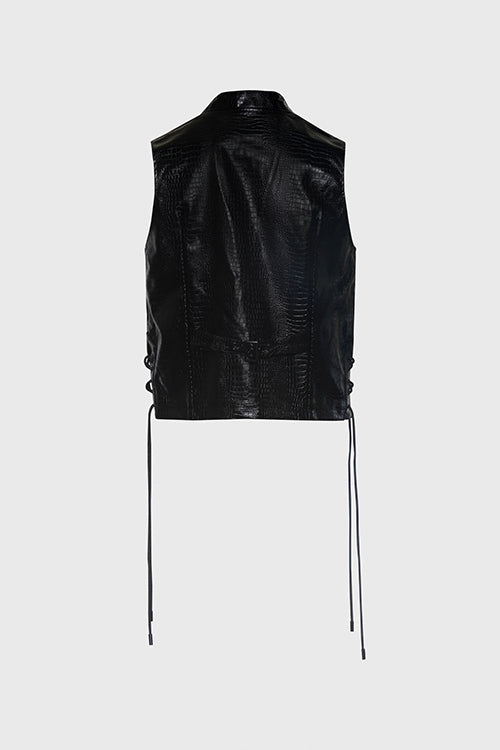 The Hideout Clothing - Crocodile Skin Fisherman Utility Vest