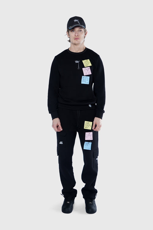 The Hideout Clothing - Sticky Notes Crewneck Sweater