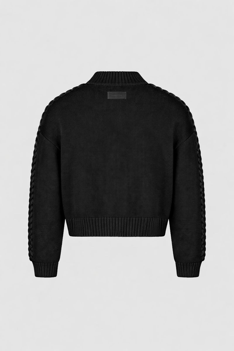 Braided Knit Sweater
