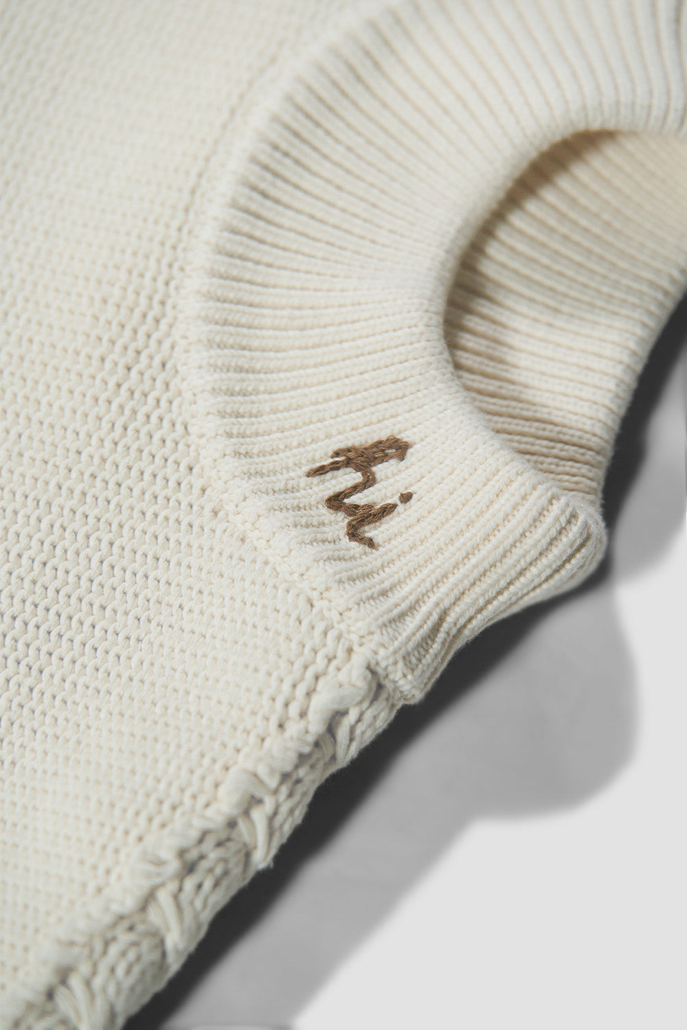 Braided Knit Sweater White