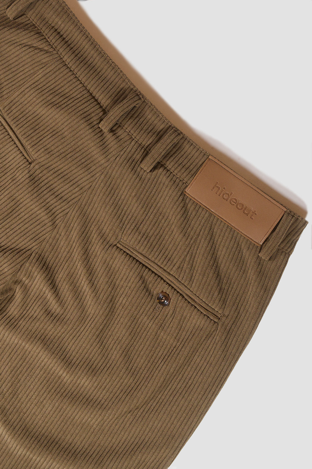 Checkered Corduroy Pants Black Brown