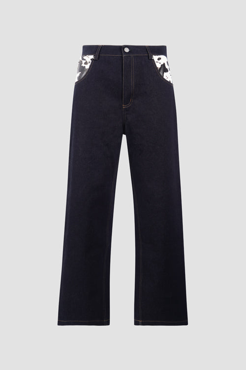 Cow Pocket Denim Jeans