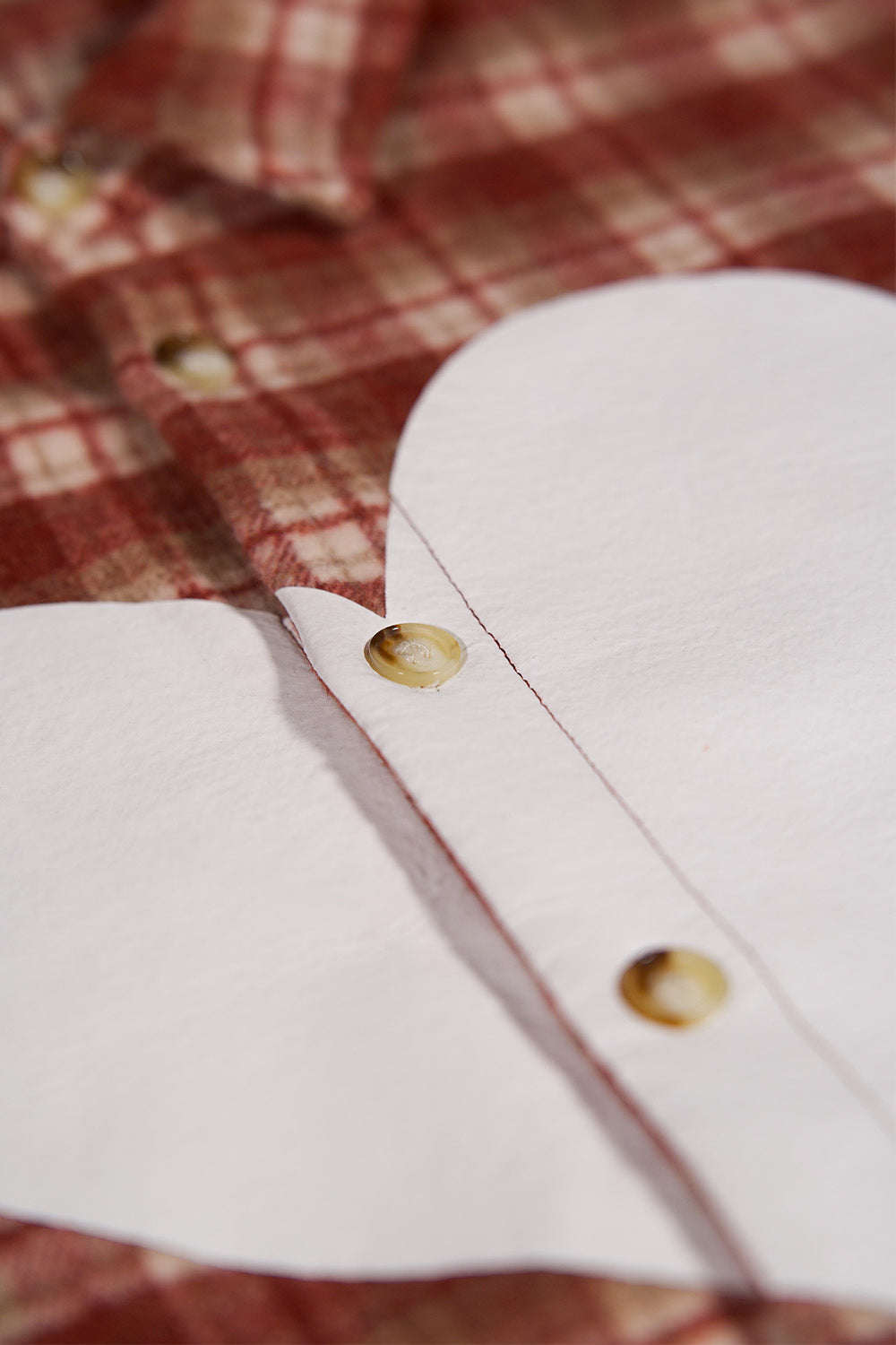 Heart Plaid Flannel Shirt
