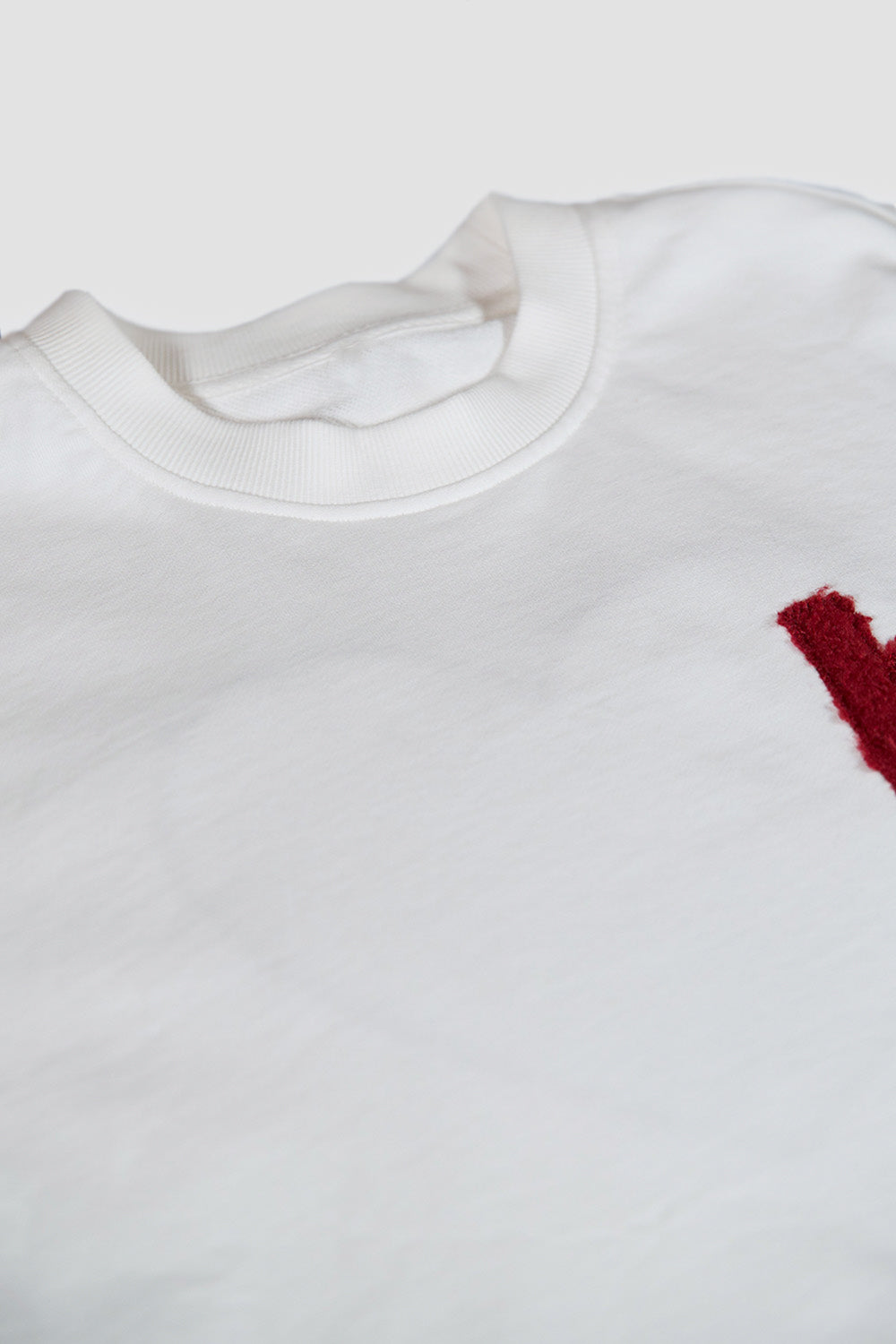 Hi Heart Chenille T-Shirt white