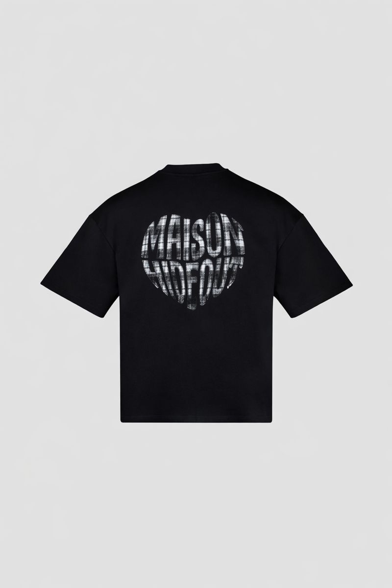Hi Plaid Maison Hideout T-Shirt black