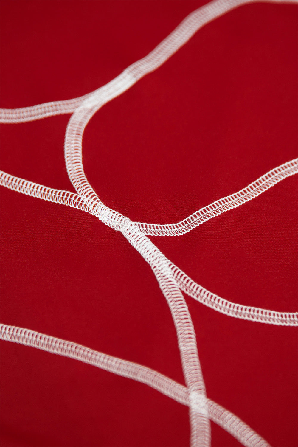 Orbit Stitch Long-sleeve Performance Fitted Top Red