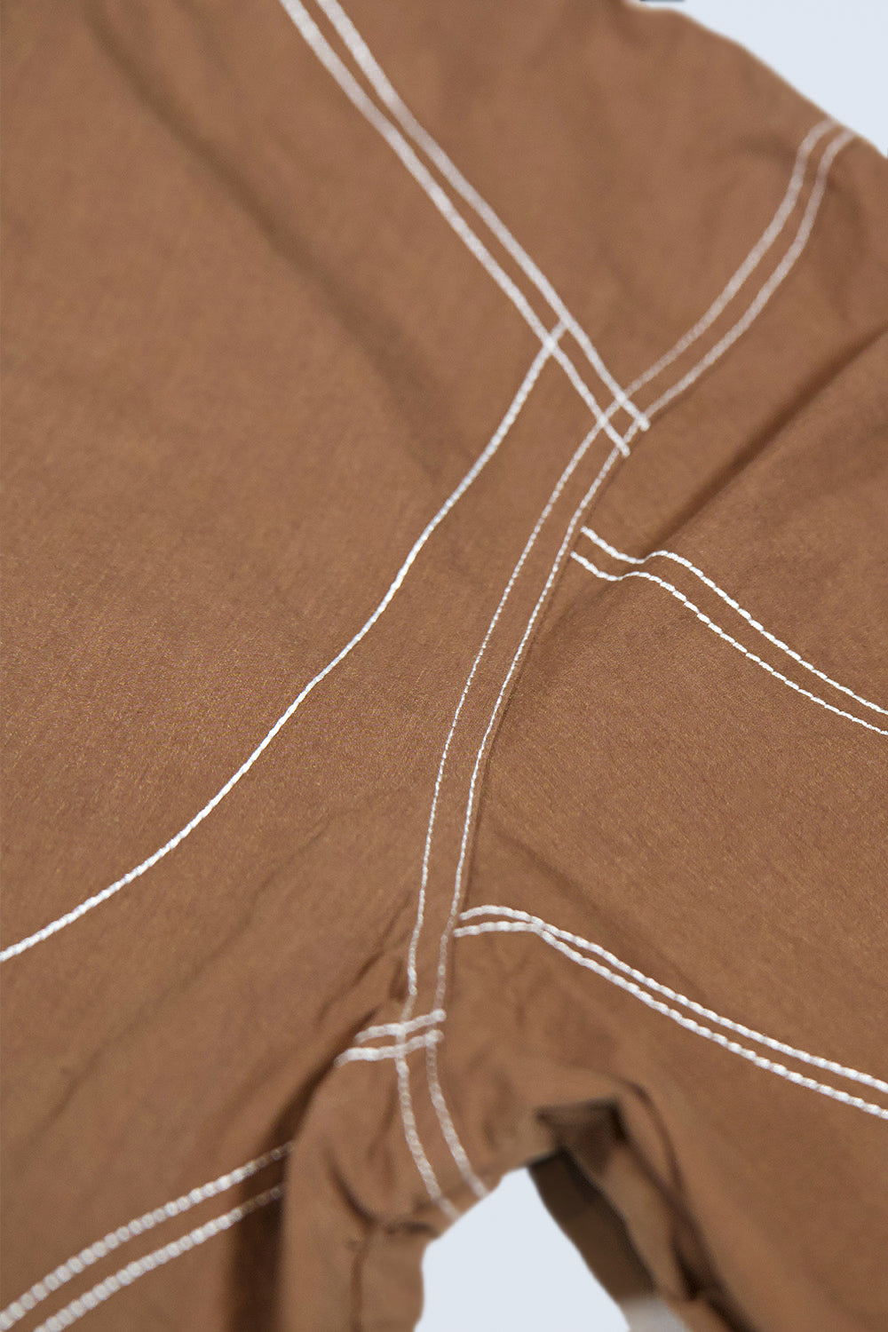 Orbit Stitch Waterproof Track Jacket Brown
