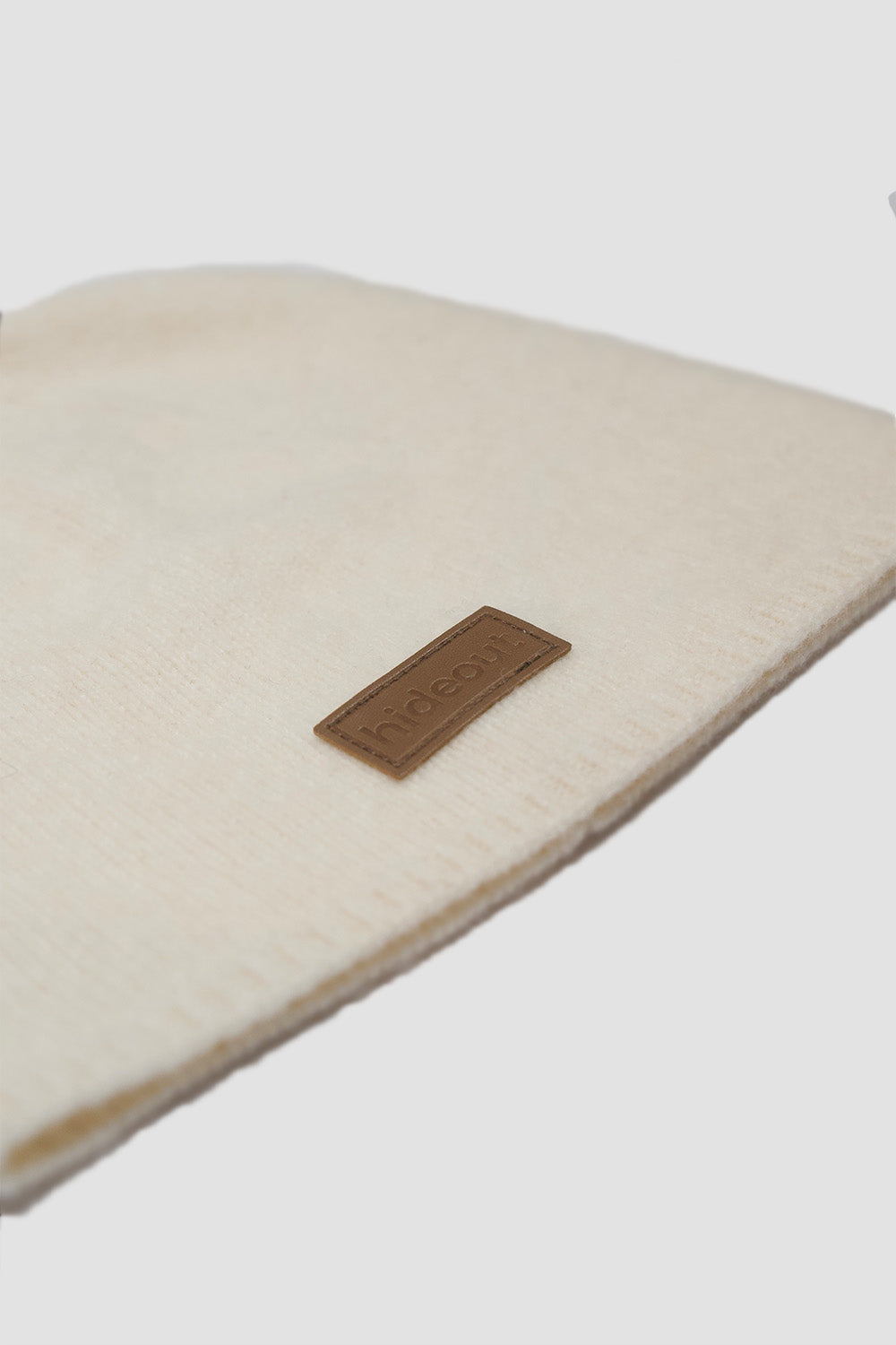 Patch Wool Beanie White
