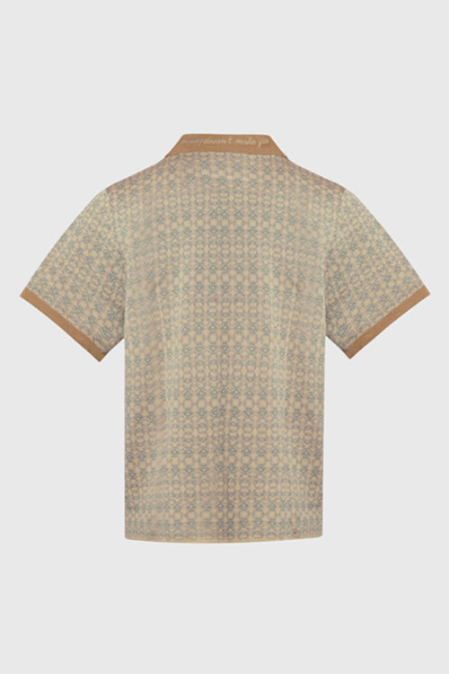 The Hideout Clothing - Racket Club Buttonless Crochet Polo
