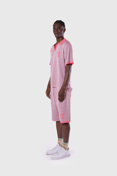 The Hideout Clothing - Racket Club Buttonless Crochet Polo