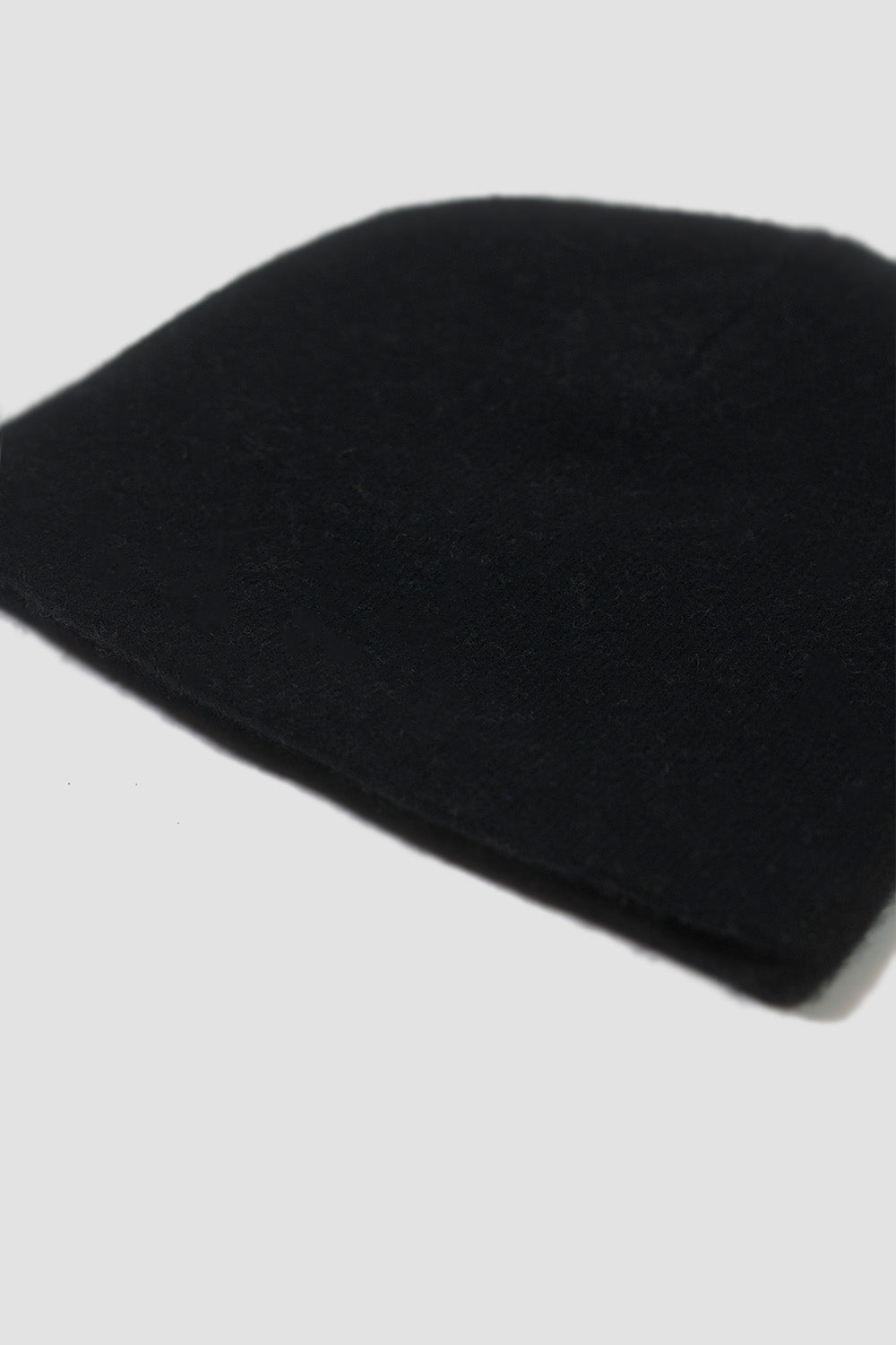 Script Merino Wool Beanie Black