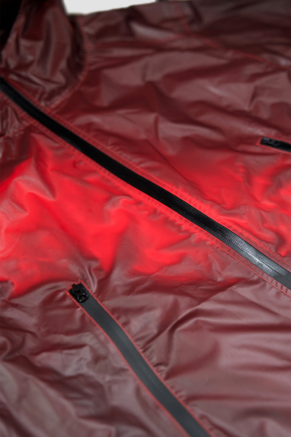 Temperature Reactive Waterproof Windbreaker Jacket Red