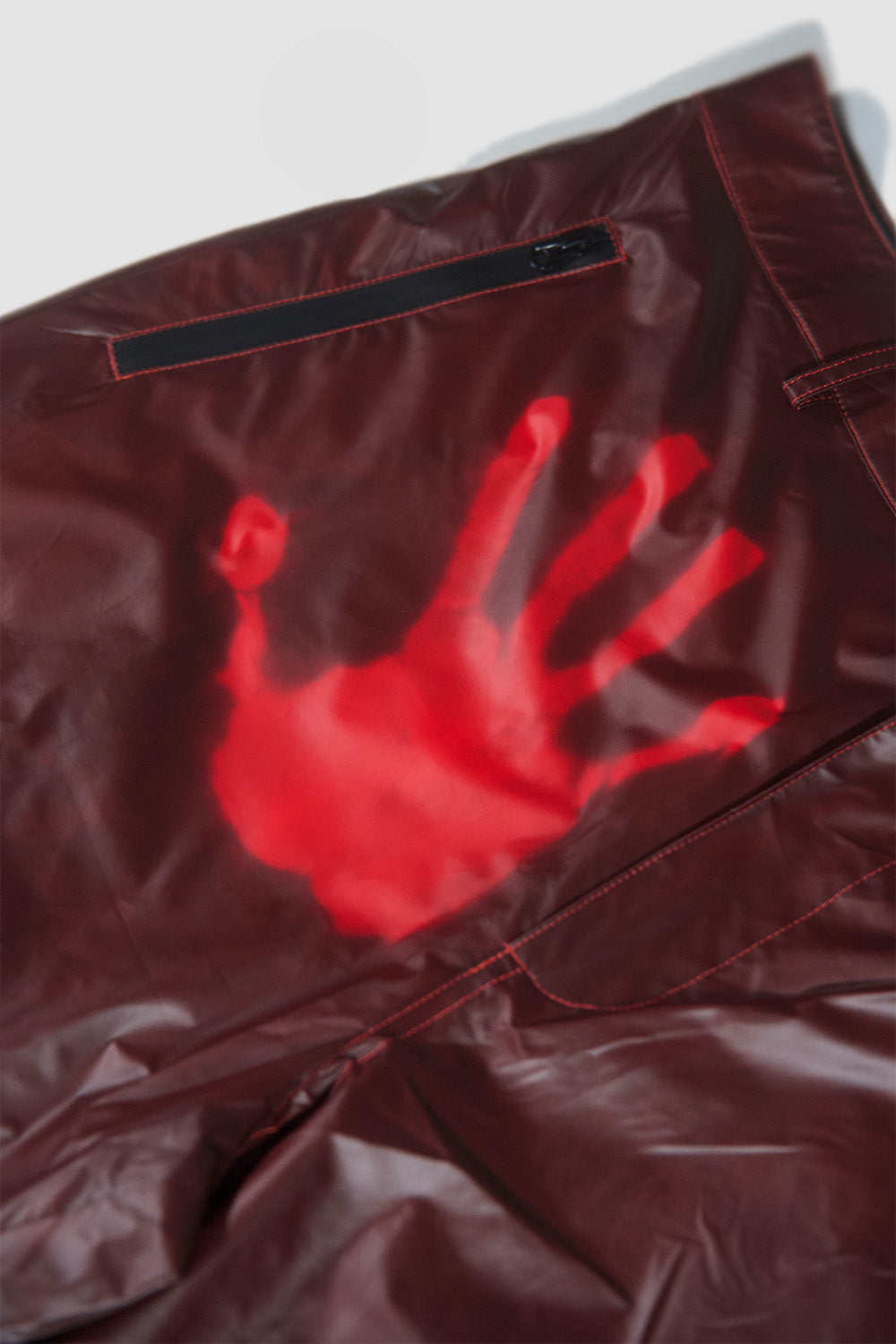Temperature Reactive Waterproof Windbreaker Trousers Red