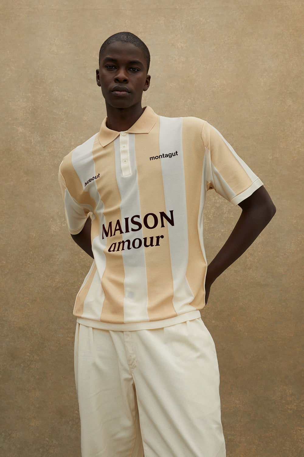hideout x Maison Montagut Chicago Fil Lumière® Polo de football