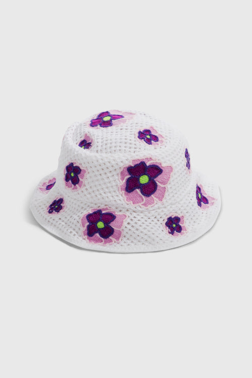 The Hideout Clothing - Opium Poppy Flower Crochet Bucket Hat