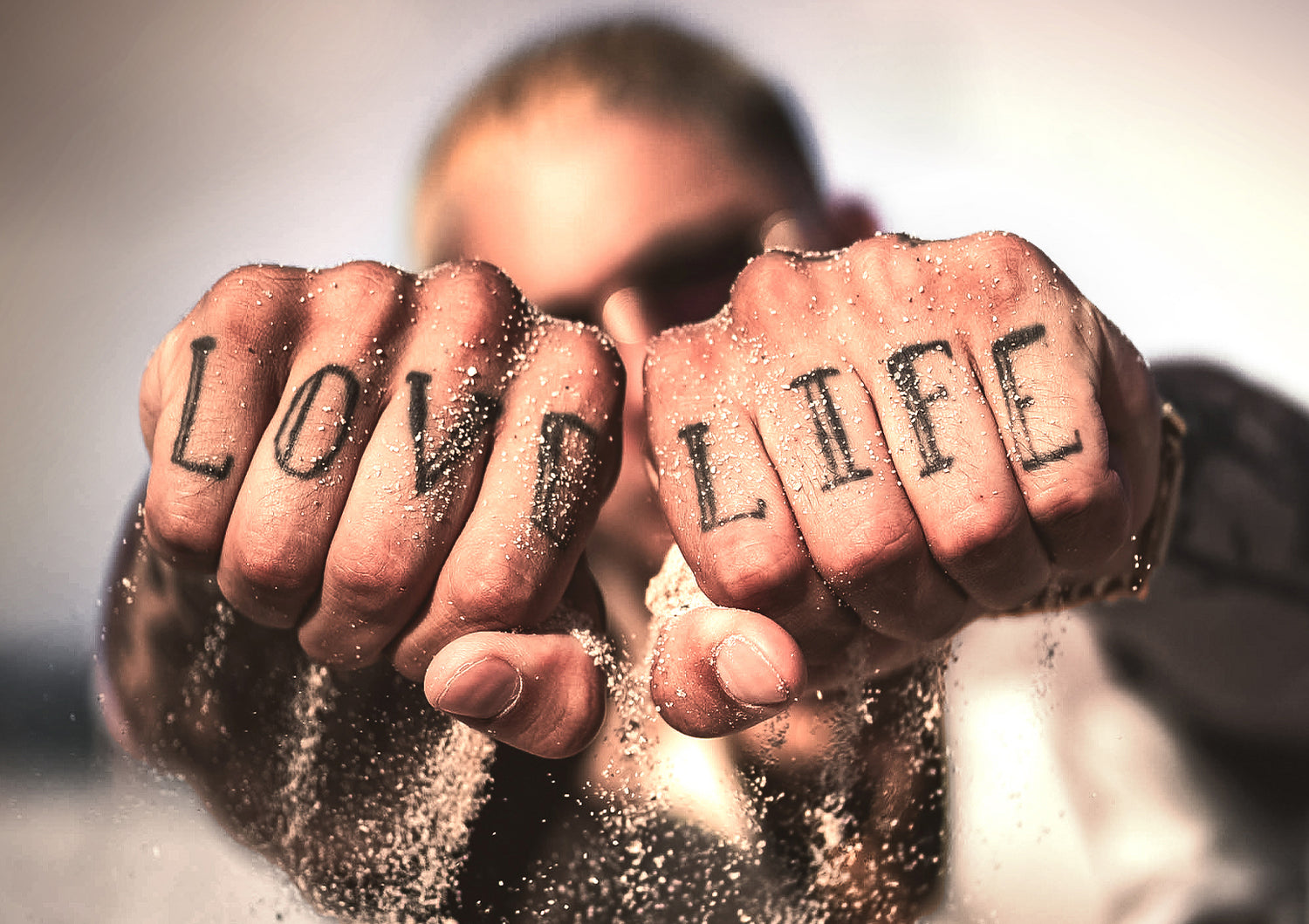 LOVE LIFE tattoo by Justin Love for luxury streetwear brand The Hideout Clothing