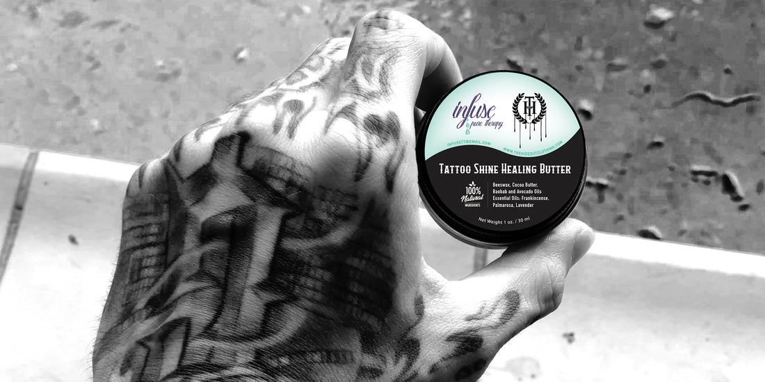 Tattoo Healing Butter | Tattoo Aftercare | Infuse Pure Therapy | THC | Natural Healing