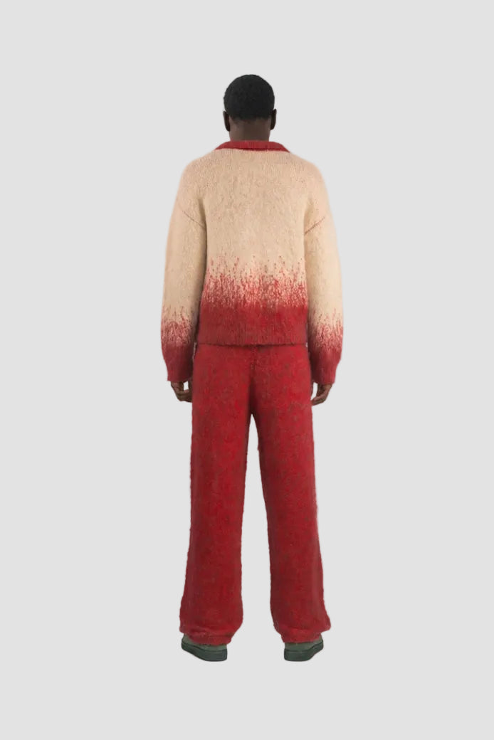 Fade Knit Polo Sweater