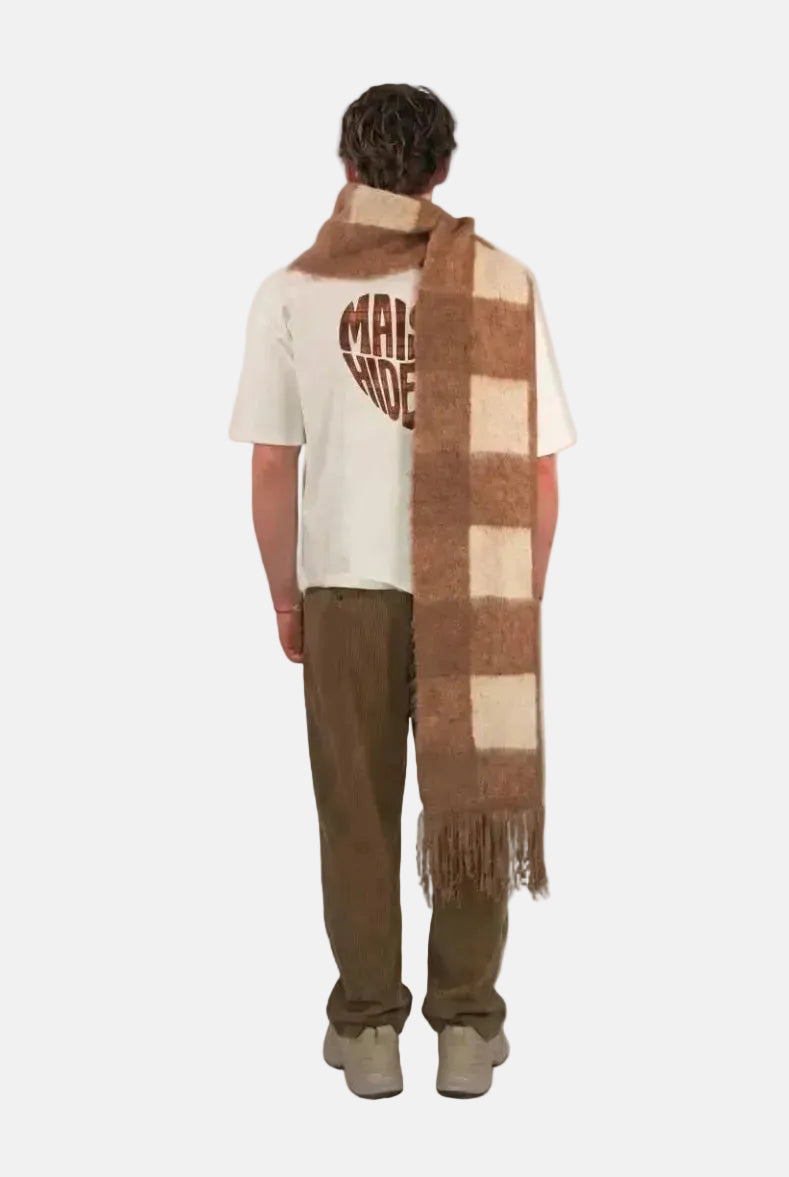 Plaid Fringe Scarf