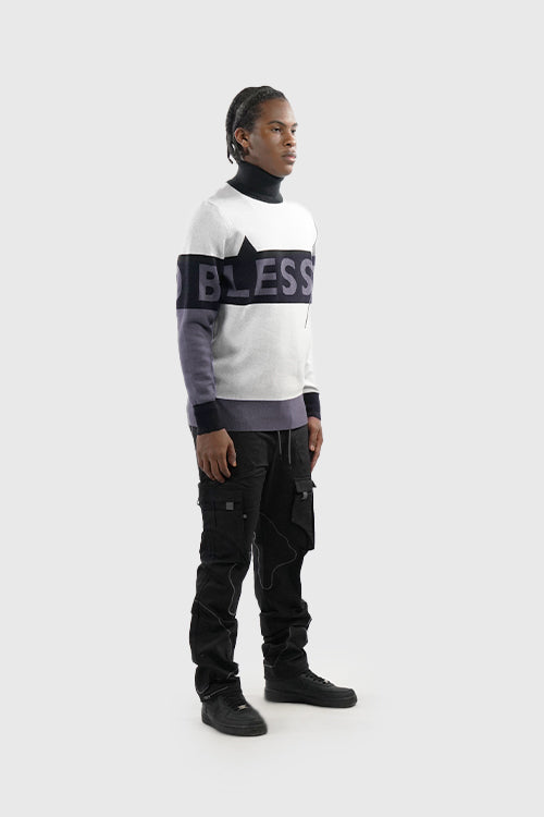 Blessed Knit Distressed Tips Turtleneck - The Hideout Clothing
