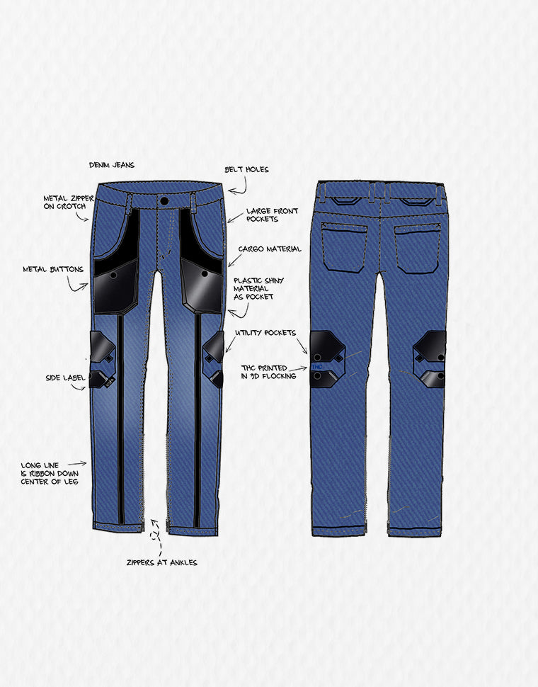 Octagon Denim Jeans