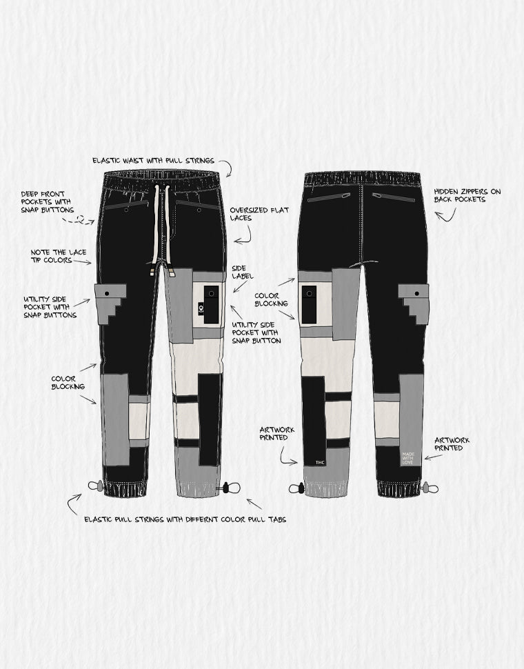 Buy ANYHUG Amiri Pants Men Top-st Flap Pocket Side Cargo Jeans (Color :  Black, Size : 3XL) Online at desertcartINDIA