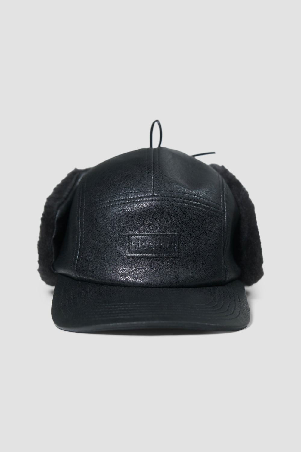 5-panel Trapper Winter Hat Black