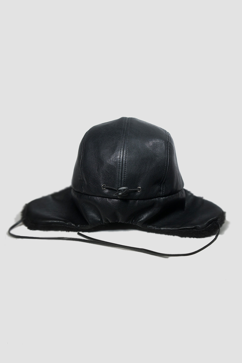 5-panel Trapper Winter Hat Black