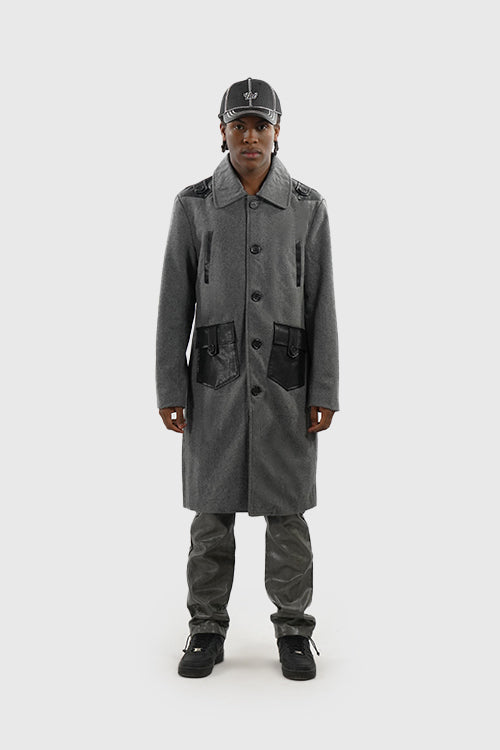 Power Wool Coat - The Hideout Clothing