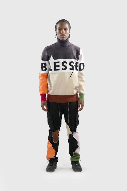 Blessed Knit Distressed Tips Turtleneck - The Hideout Clothing