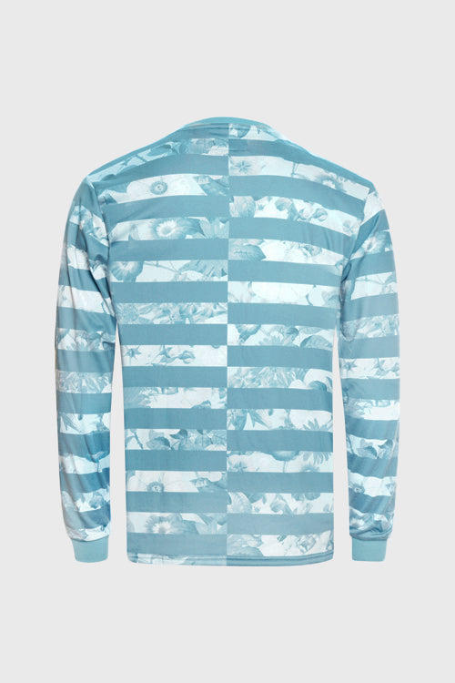 Flower Era Striped Pullover Crewneck - The Hideout Clothing