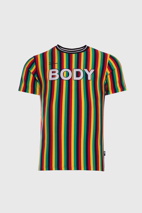 Body + Soul Vertical Stripes Tee - The Hideout Clothing