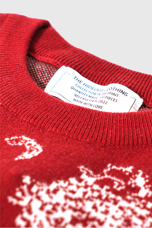The Hideout Clothing - Love Paisley Knit Holiday Sweater