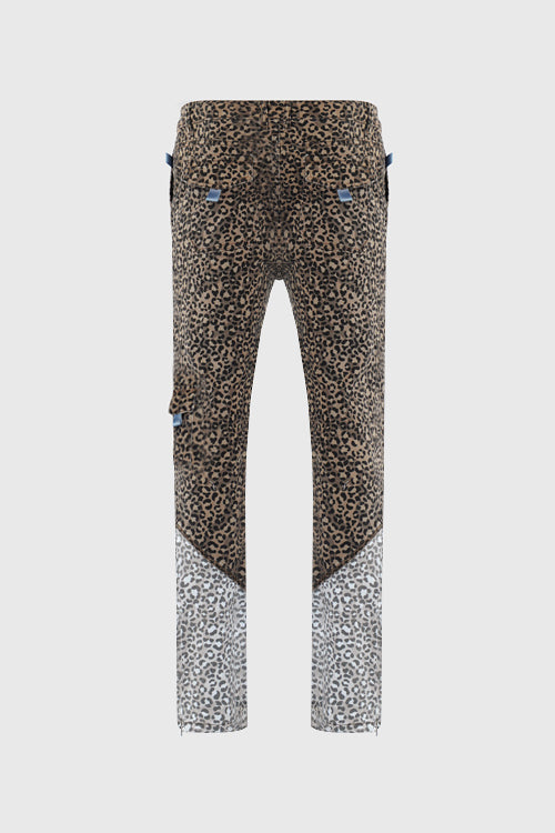 Tropics Leopard Denim Jeans - The Hideout Clothing