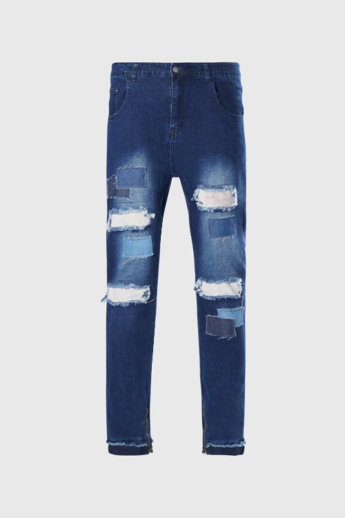 The Hideout Clothing - Blessed Everywhere Denim Velour Jeans