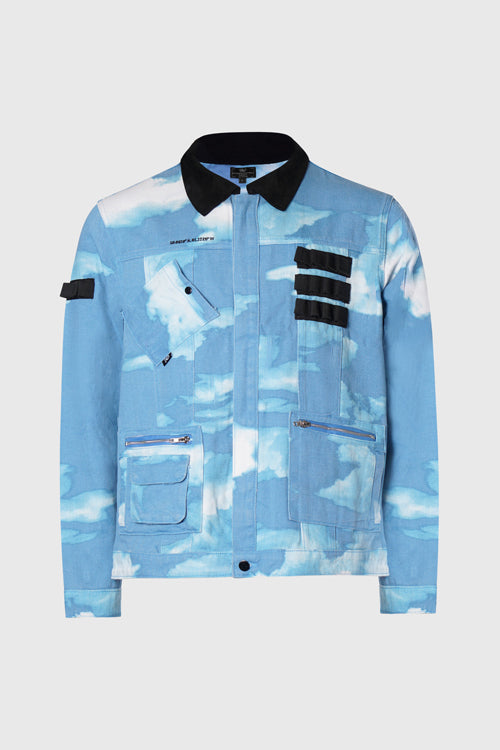The Hideout Clothing - + Rifle Cloud Bleached Denim Jacket