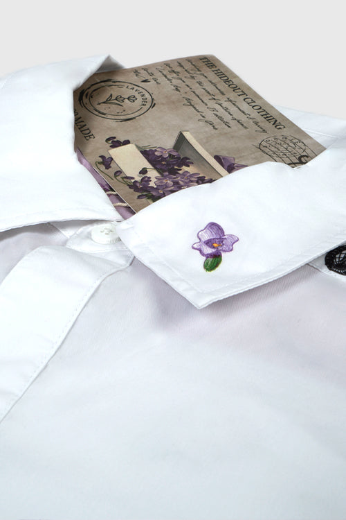 Valensole Lavender SS Button Down Shirt - The Hideout Clothing