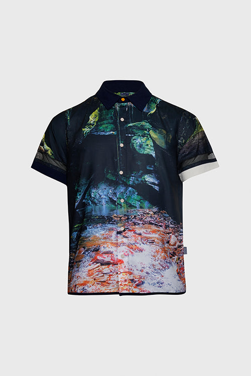 The Hideout Clothing - Lost in Paradise Short-sleeve Button-up Shirt