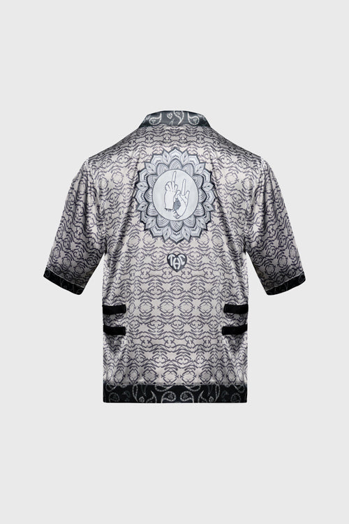 The Hideout Clothing - Still Find Peace Button Up Silk Shirt