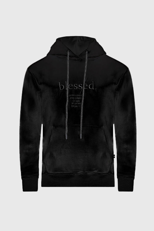 Blessed Velour Hoodie - The Hideout Clothing