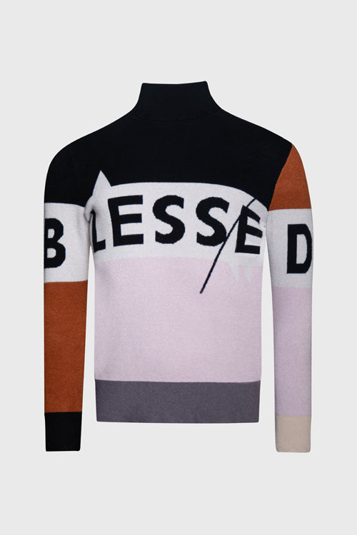 Blessed Knit Distressed Tips Turtleneck - The Hideout Clothing