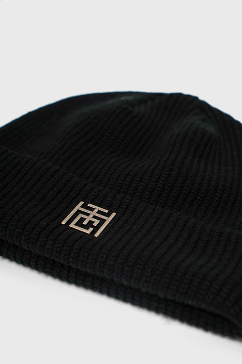 The Hideout Clothing - Emblem Ribbed Fisherman Beanie