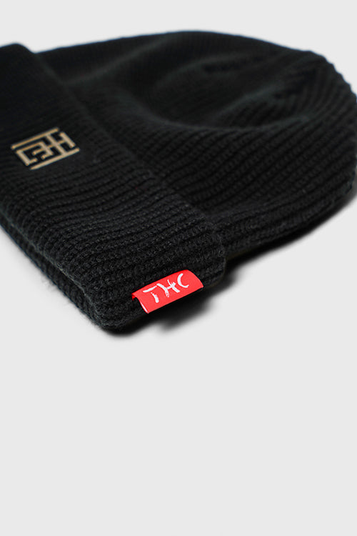 The Hideout Clothing - Emblem Ribbed Fisherman Beanie